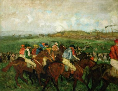 Gentlemen Race. Before the Departure, 1862 by Edgar Degas